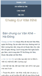 Mobile Screenshot of chungcuvankhe.info